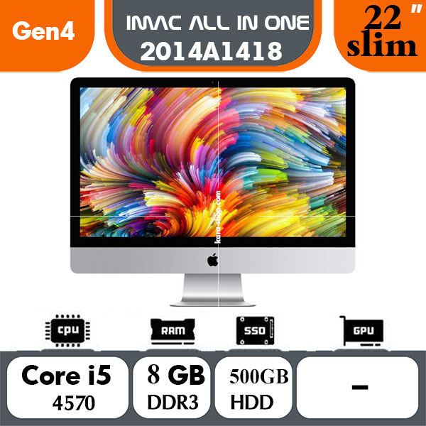 آل این وان استوک اپل مدل Apple iMac 2014 A1418 i5 Gen 4| 8GB | 500GB| 22in