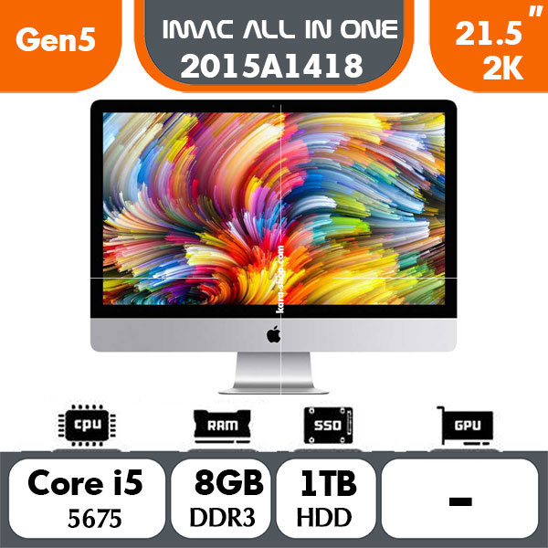 آل این وان استوک اپل مدل Apple iMac A1418 2015 i5 Gen 5 | 8GB | 1TB| 21.5in2K