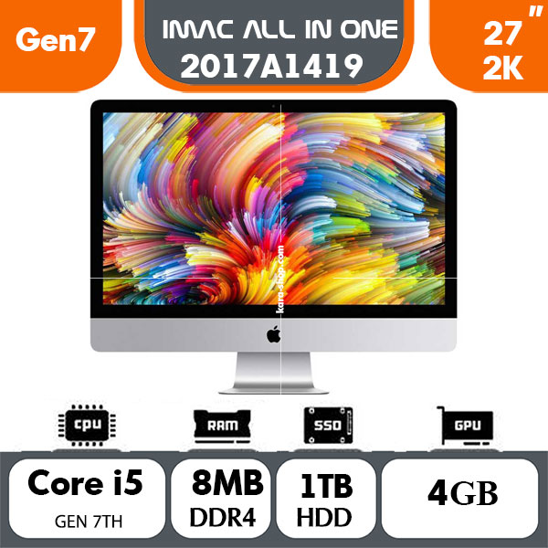 آل این وان استوک اپل مدل Apple iMac A1419 2017 i5 Gen 7 | 8GB | 1TB|Vga4GB |27in5K