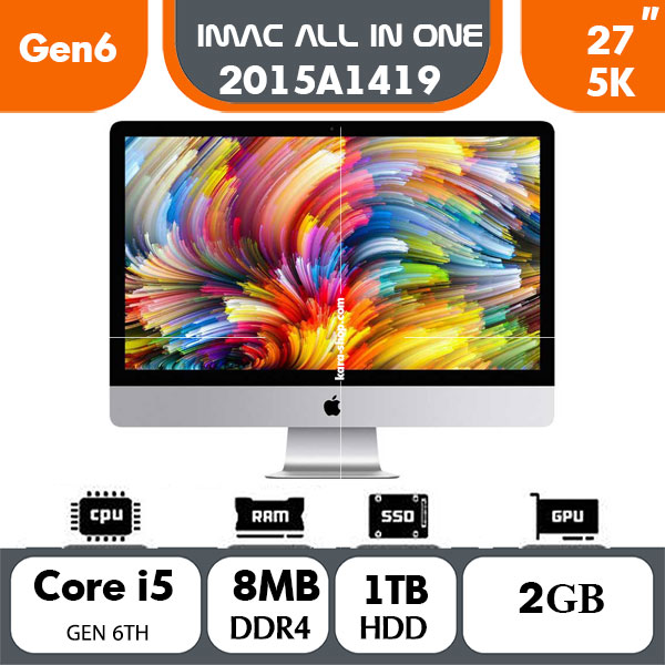 آل این وان استوک اپل مدل Apple iMac A1419 2015 i5 Gen 6 | 8GB | 1TB|Vga2GB |27in5K