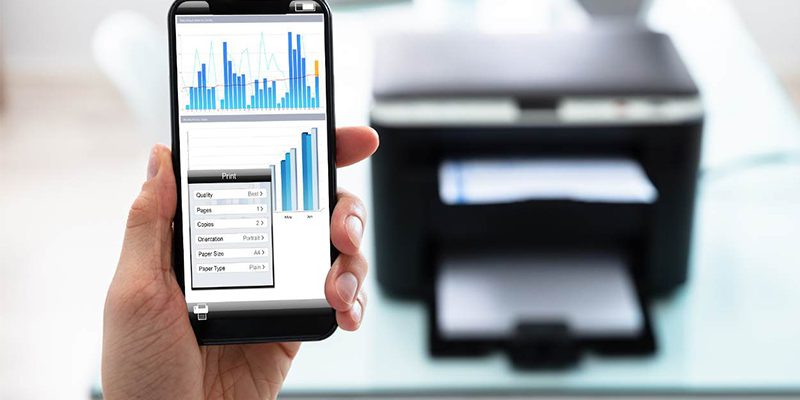 اتصال به پرینتر از طریق تلفن همراه