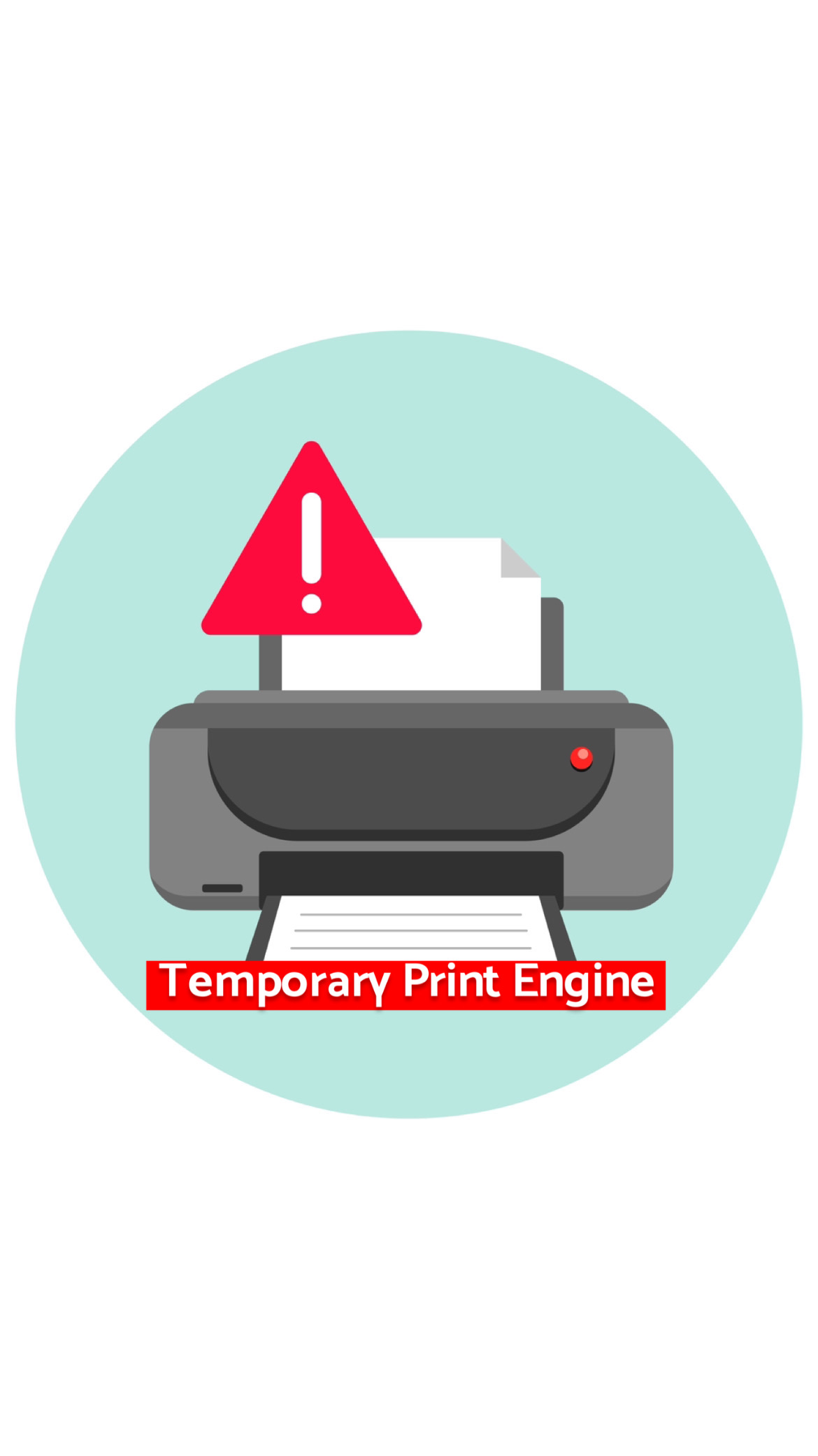 خطای Temporary Print Engine