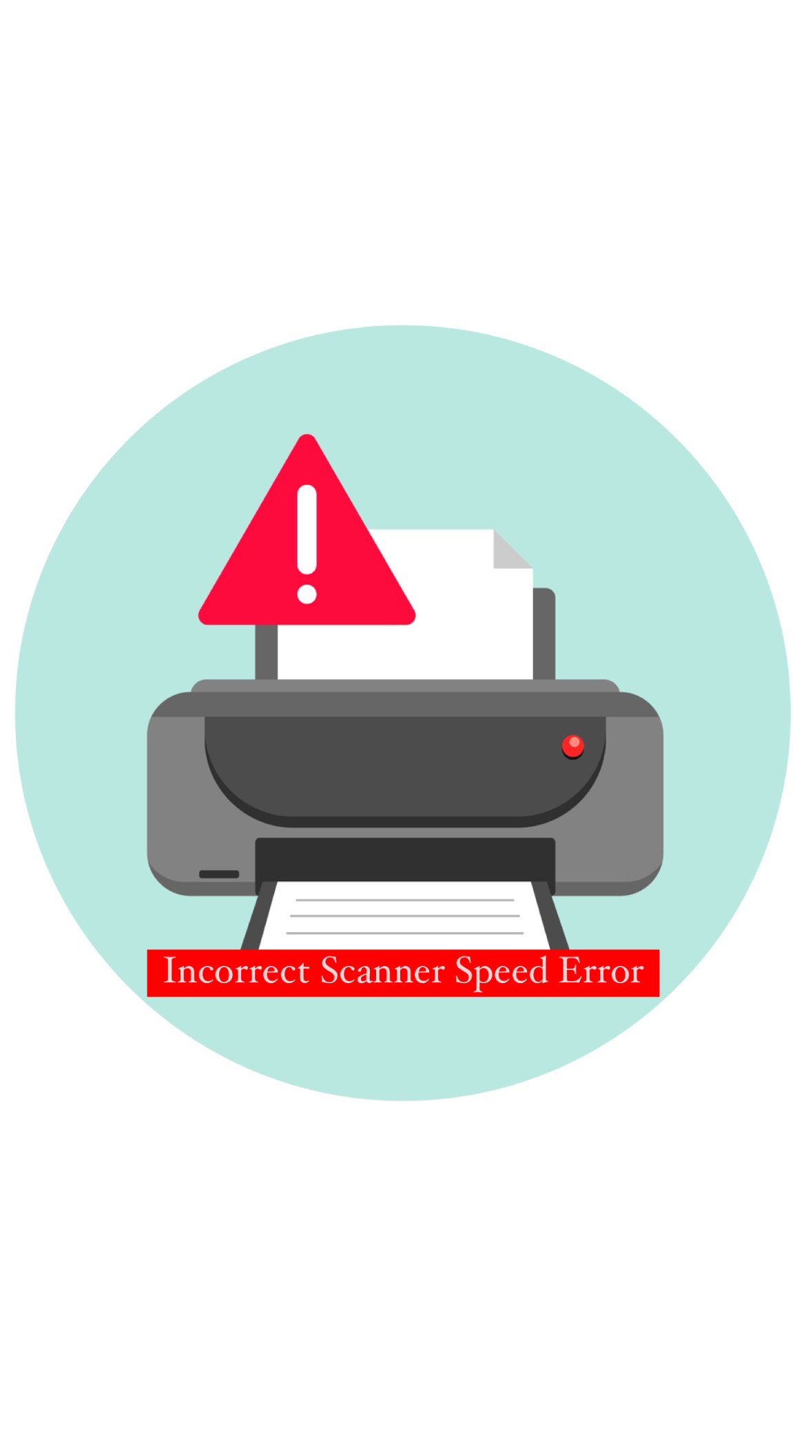 خطای Incorrect Scanner Speed