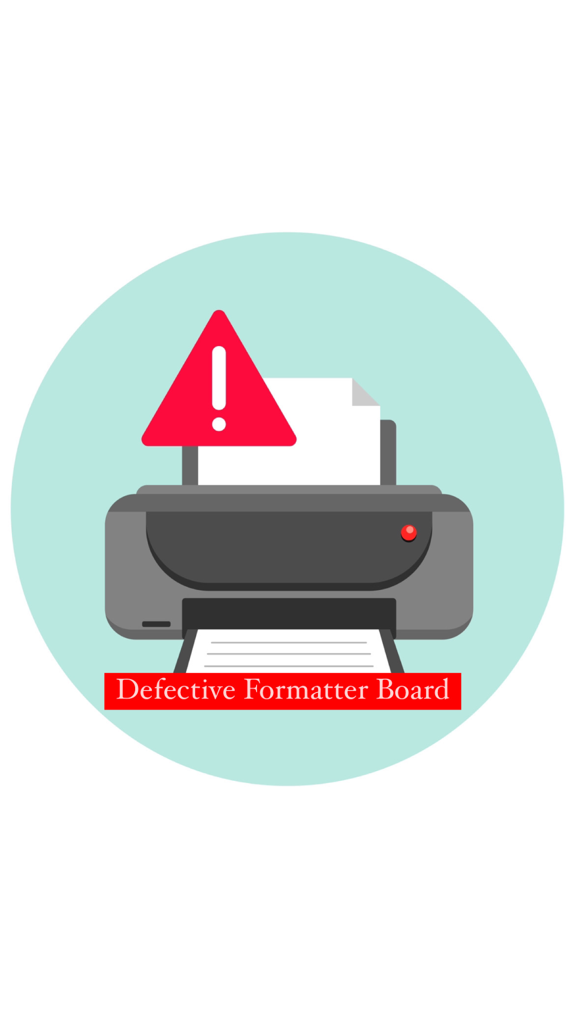 خطای Defective Formatter Board